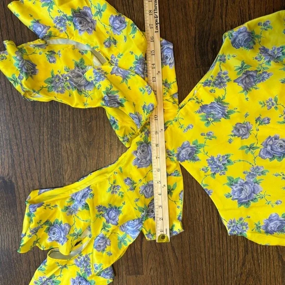 Floral Yellow Dress - Picture 7 of 12